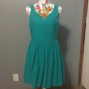 Eyelet cotton dress